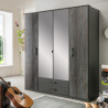 Armoire contemporaine 180 cm anthracite Heloise