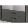 Armoire contemporaine 180 cm anthracite Heloise