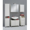 Meuble bas de salle de bain contemporain blanc Nora