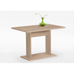 Table de cuisine contemporaine rectangulaire chêne Anatole