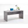 Bureau droit contemporin gris béton Rick