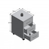 Caisson de bureau contemporain cheyenne