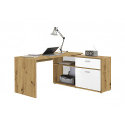 Bureau d'angle contemporain modulable Cheyenne