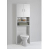 Meuble de rangement sanitaire contemporain blanc Adenia