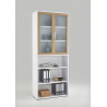 Jeu de 2 portes vitrées pour étagère 89 cm Macadamia