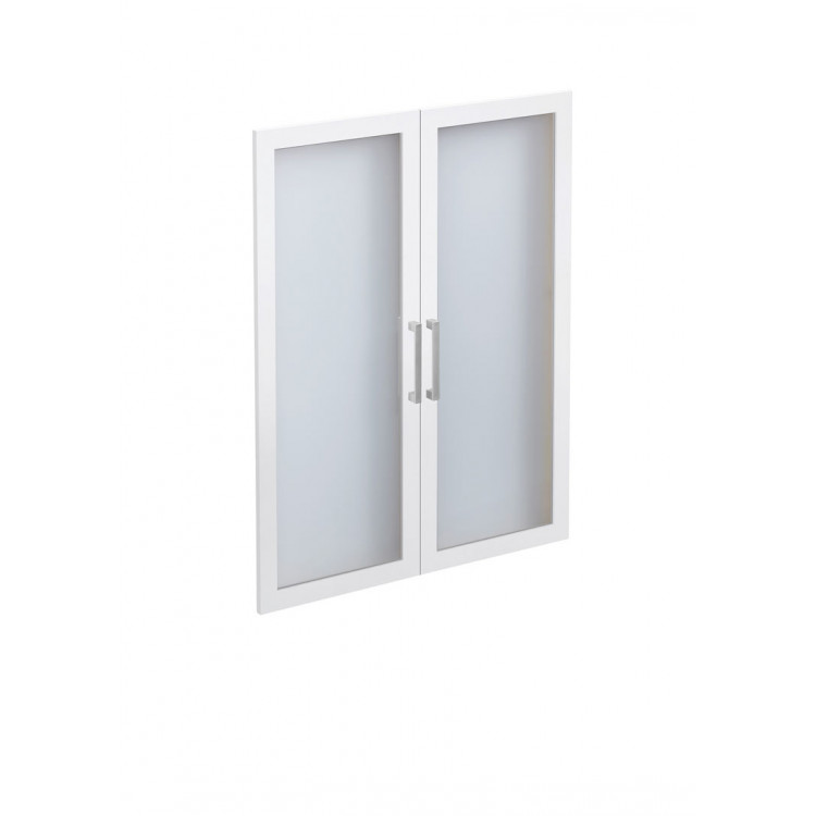 Jeu de 2 portes vitrées pour étagère 89 cm Macadamia