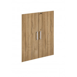 Jeu de 2 portes pour étagère 89 cm Macadamia