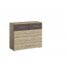 Commode contemporaine 5 tiroirs Marcia