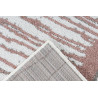 Tapis moderne à mèches courtes rayé Chandler