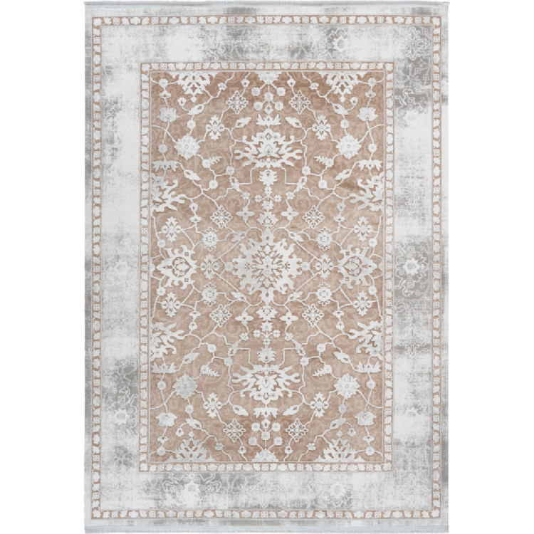 Tapis vintage ethnique avec franges doux pour salon Opera