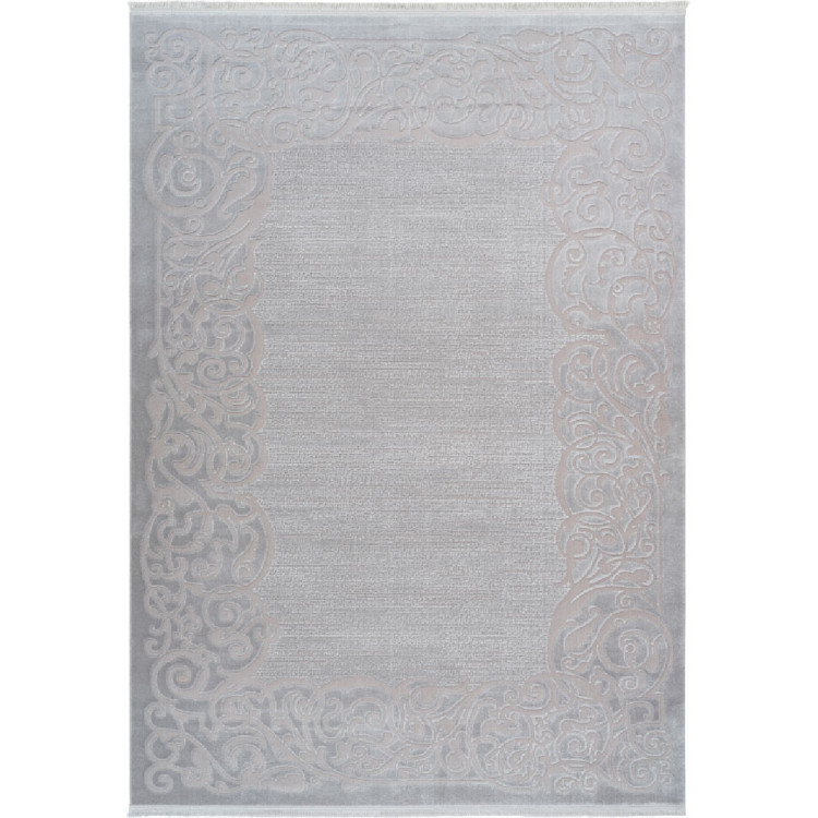 Tapis effet 3D rayé pour salon avec franges Opera