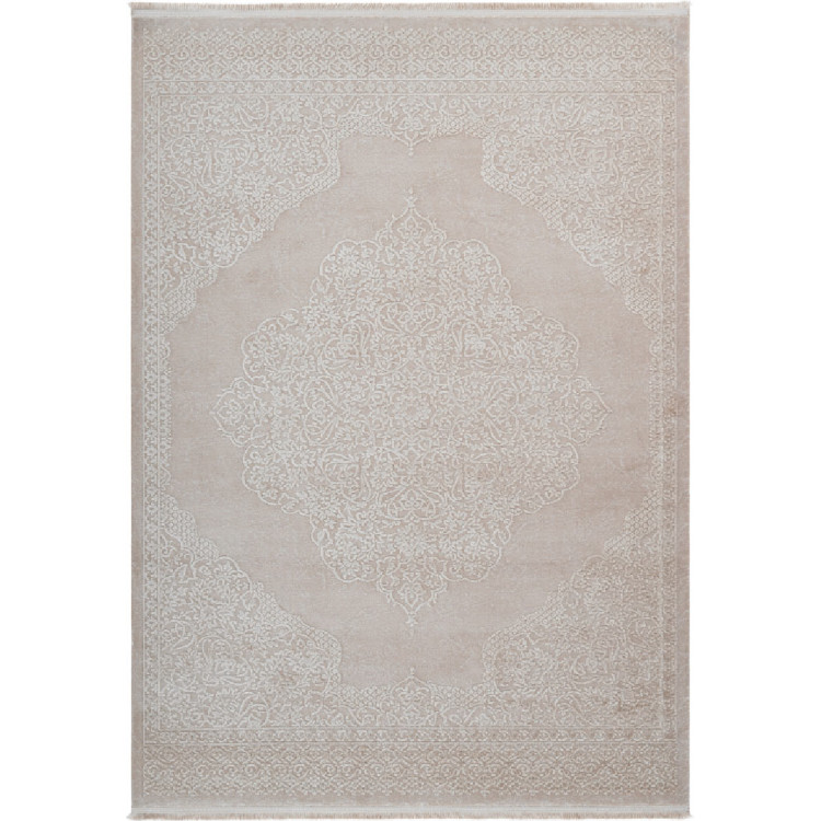 Tapis en acrylique baroque pour salon avec franges Triomphe