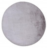 Tapis extra doux rond polyester uni Mistara