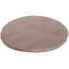 Tapis rond extra doux polyester uni Serena