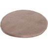 Tapis rond extra doux polyester uni Serena