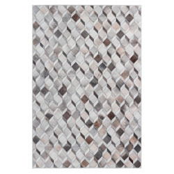 Tapis intérieur patchwork en polyester ethnique multicolore Izale