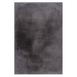 Tapis rectangle doux uni shaggy effet brillant polyester Oceania