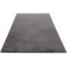 Tapis rectangle doux uni shaggy effet brillant polyester Oceania