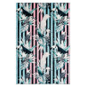 Tapis multicolore moderne floral en polyester Blozy