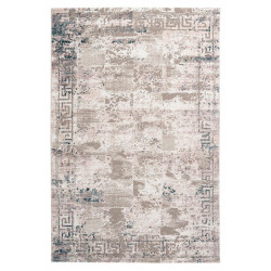 Tapis vintage avec effet 3D taupe rectangle Burundi