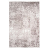 Tapis design avec effet 3D taupe rayé en polyester Alba