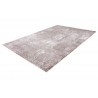 Tapis design avec effet 3D taupe rayé en polyester Alba