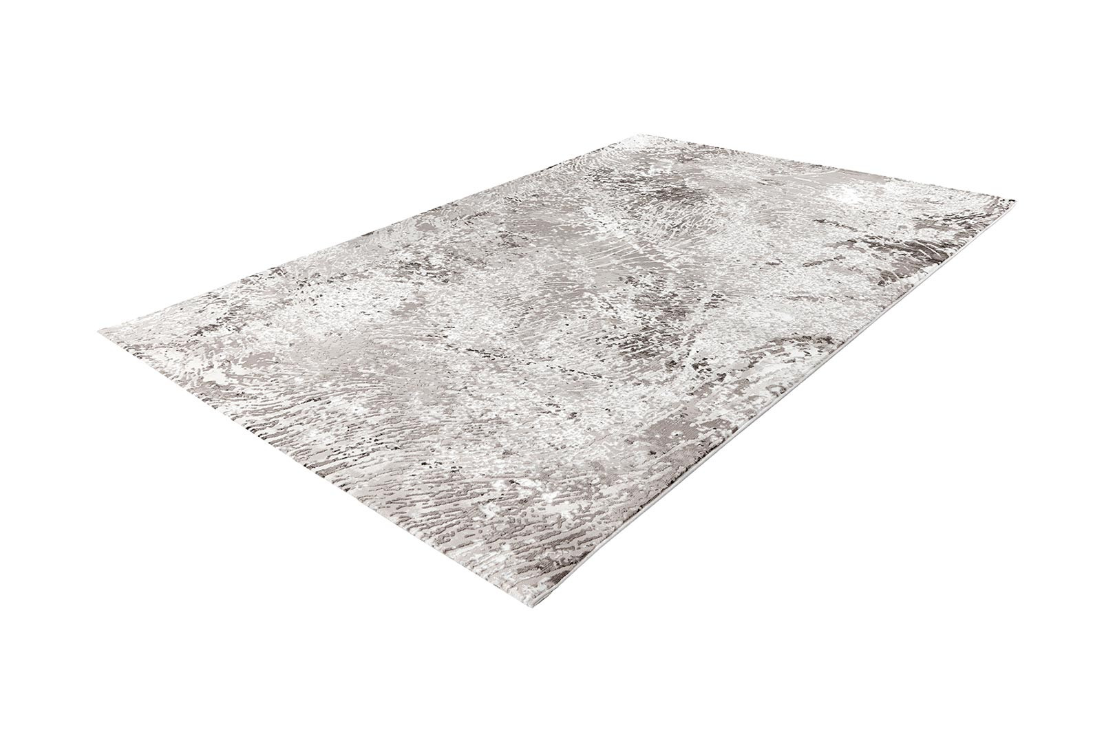 Tapis Deladeco aux velours fin pour salon taupe Roulotte