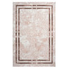 Tapis contemporain beige à courtes mèches rectangle Orellana