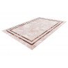 Tapis contemporain beige à courtes mèches rectangle Orellana