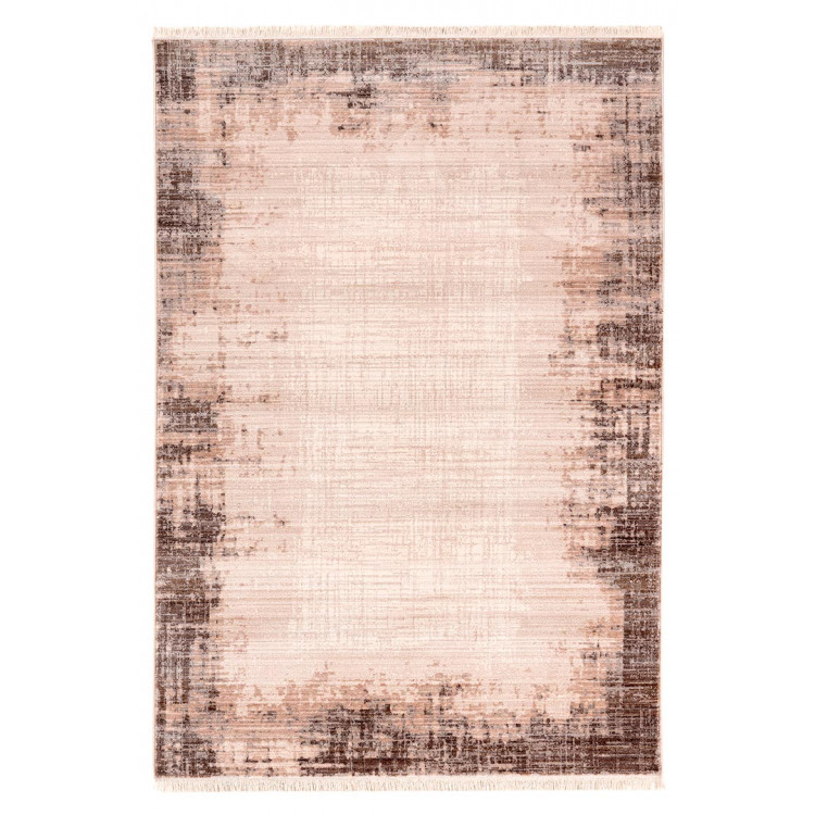 Tapis moderne avec franges rectangle en polyester Creuson