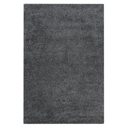 Tapis shaggy uni en polypropylène rectangle Alienor