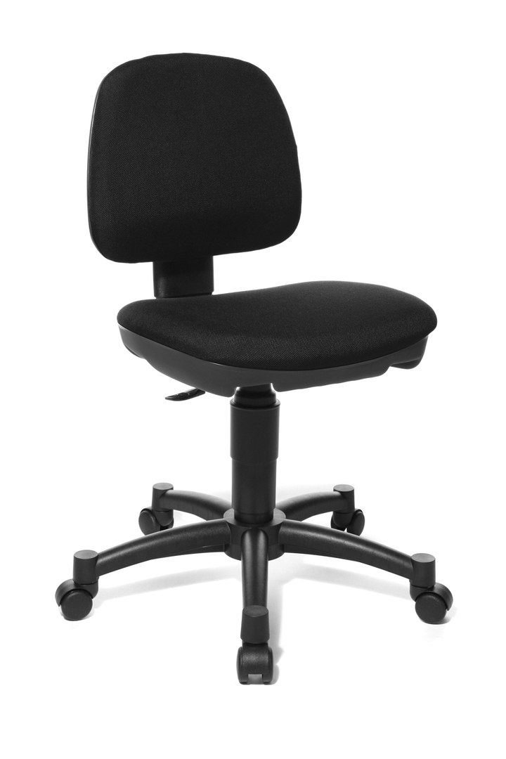 Chaise De Bureau Enfant Contemporaine En Tissu Noir Moon Matelpro