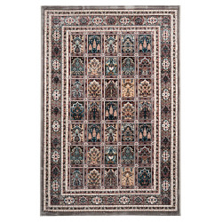 Tapis à courtes mèches style oriental rectangle Cemano