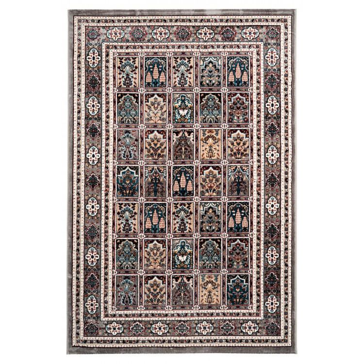 Tapis à courtes mèches style oriental rectangle Cemano