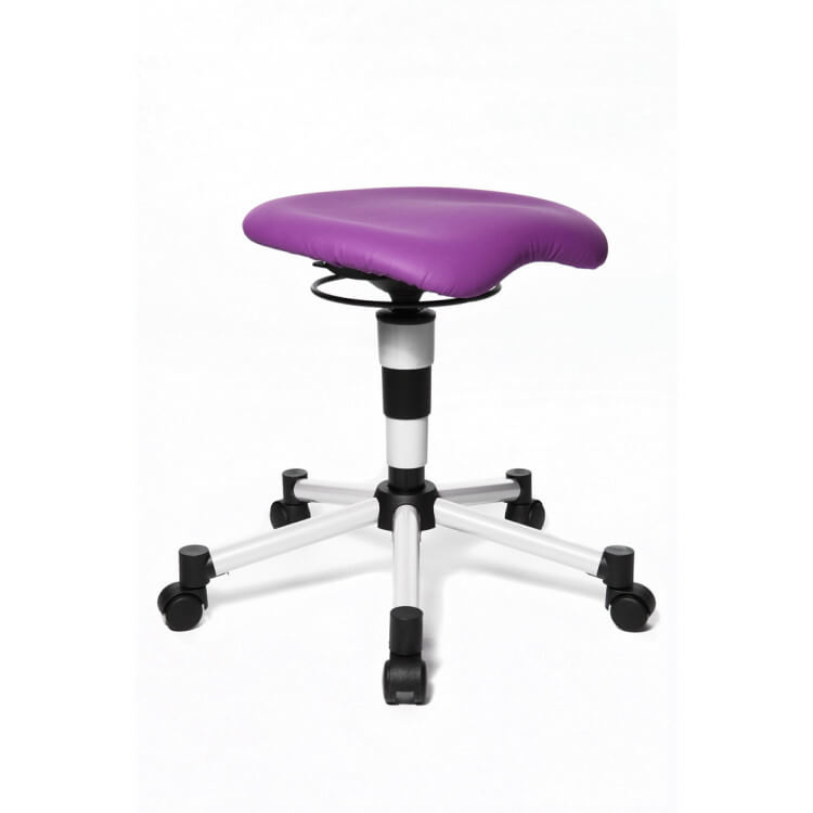 Tabouret de bureau design en tissu violet Body