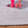 Tapis uni shaggy polyester rectangle intérieur Chiba