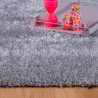 Tapis uni shaggy polyester rectangle intérieur Chiba