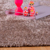 Tapis uni shaggy polyester rectangle intérieur Chiba