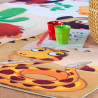 Tapis enfant rectangle polyester multicolore Siwa