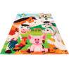 Tapis multicolore pour enfant rectangle Elliot