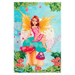 Tapis de chambre de fille multicolore polyester Mermaid