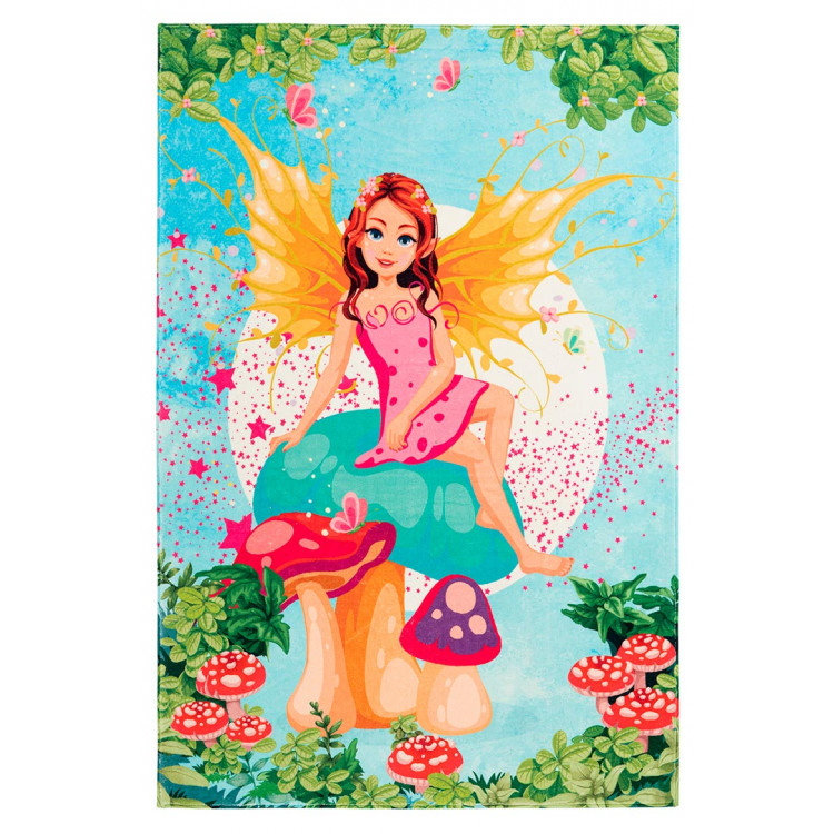 Tapis de chambre de fille multicolore polyester Mermaid