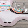 Tapis enfant antidérapant lavable en machine multicolore Lama