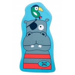 Tapis enfant lavable en machine multicolore Hippo