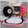 Tapis multicolore antidérapant lavable en machine fille Penguin