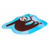 Tapis antidérapant enfant lavable en machine multicolore Sloth