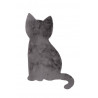 Tapis gris pour enfant lavable en machine doux Chat