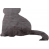 Tapis gris pour enfant lavable en machine doux Chat