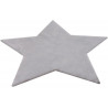 Tapis lavable en machine enfant argenté doux Star