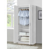 Armoire contemporaine 80 cm blanche Atlantis